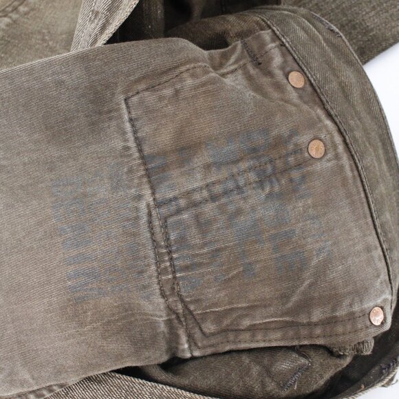 Ralph Lauren RRL jeans mens 36 40x37 destroyed brown patch button fly‎ selvedge - Picture 15 of 16